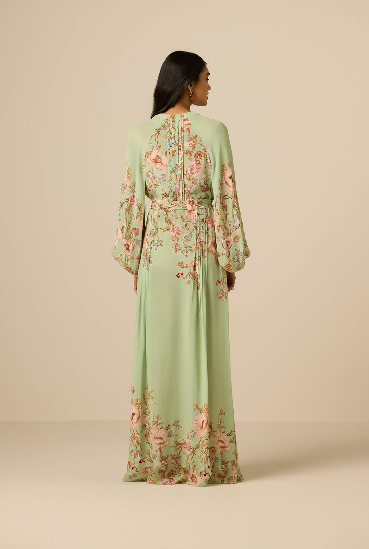 Robe longue plissée Ezra